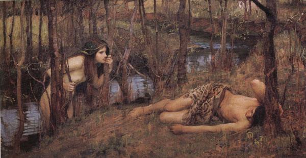 John William Waterhouse A Naiad oil painting picture